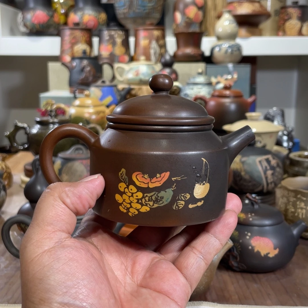 壶窑变渐变色球孔