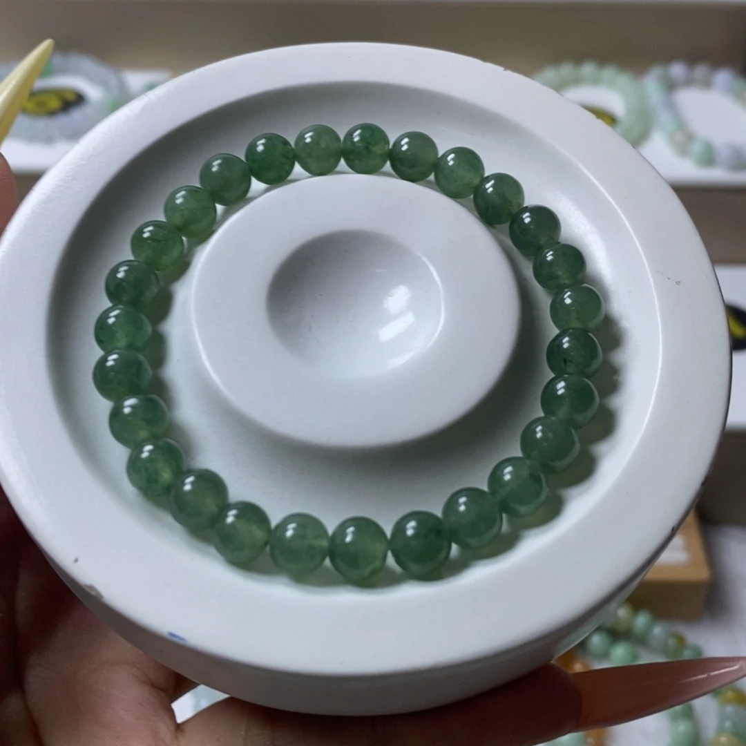 未镶嵌手链翡翠冰油青卡7