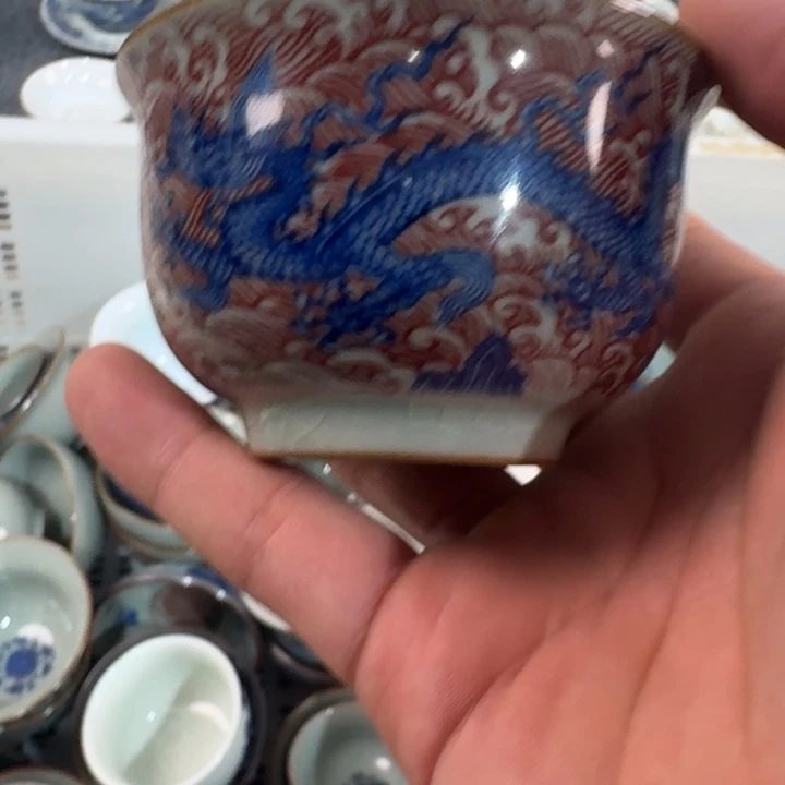 陶泥海水龙主人杯微瑕