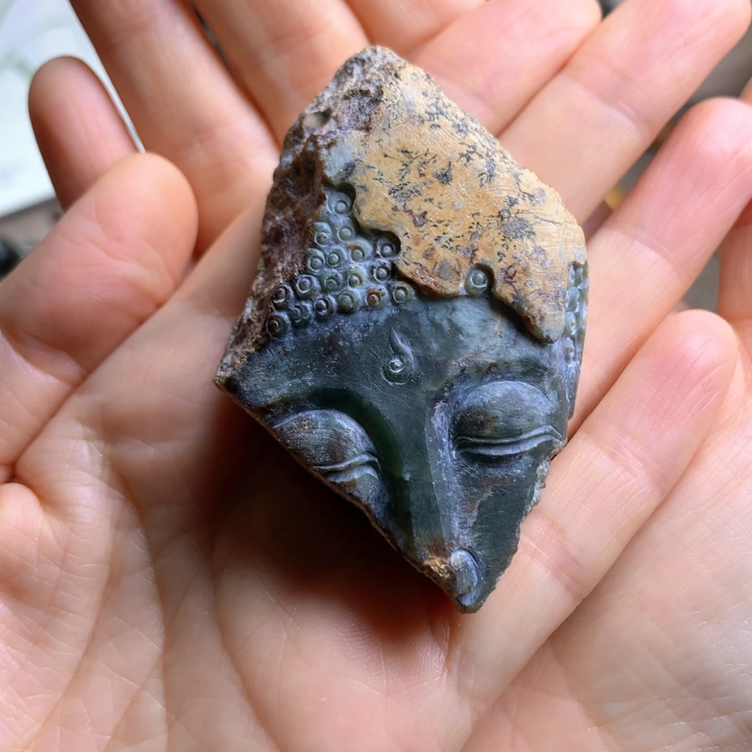 S***o岫岩河磨玉（透闪石质玉）未镶嵌把件