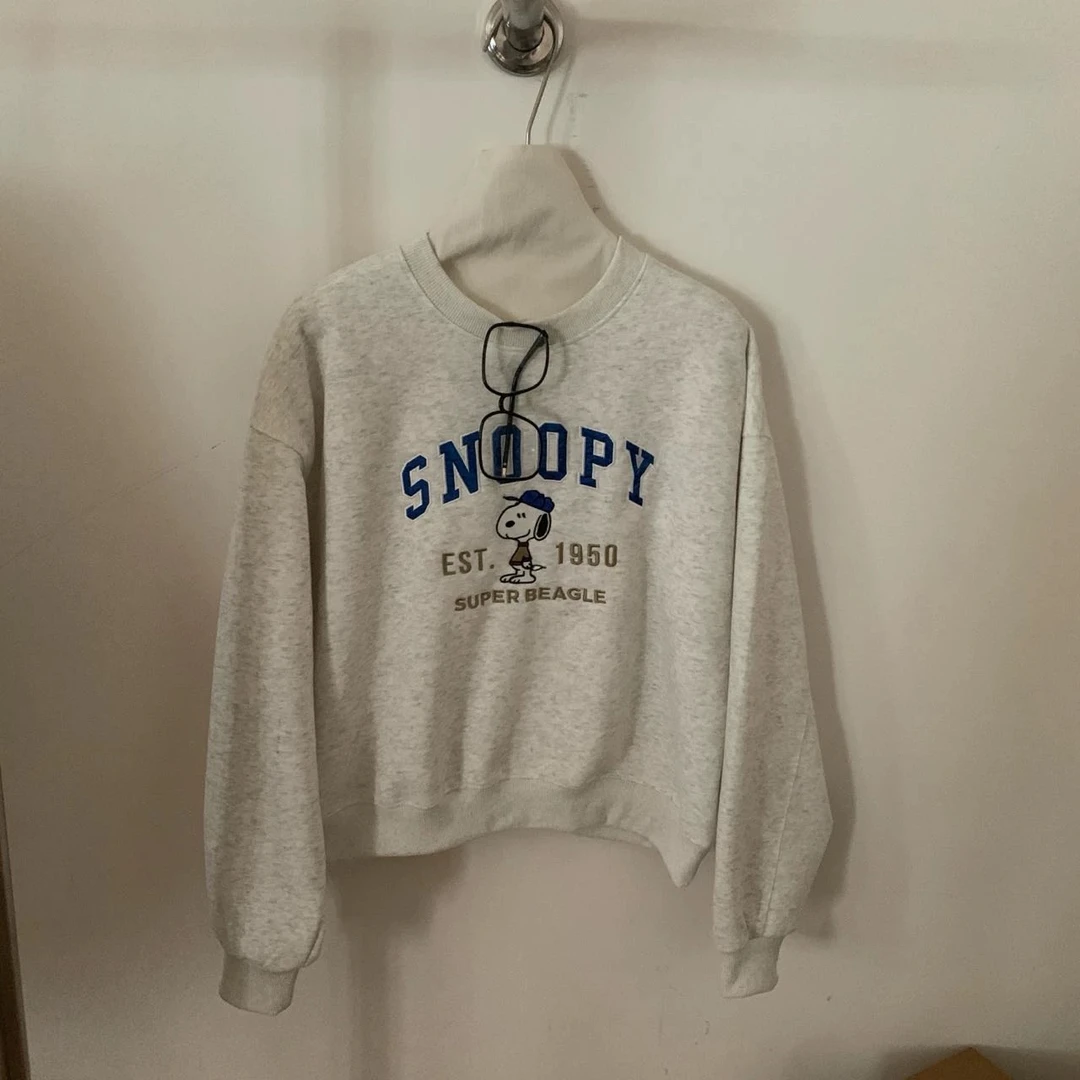 路一.韩国 Seoul   史努比 刺绣卫衣 DP20250213049