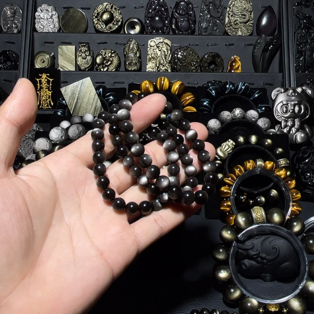 未镶嵌黑曜岩珠宝奇石₍****