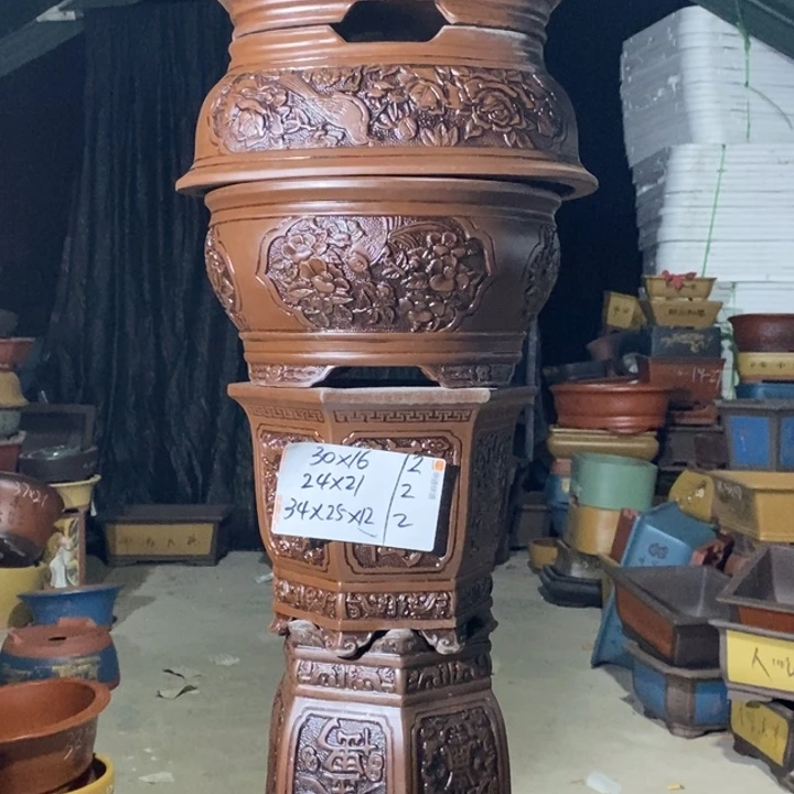 紫砂花盆紫砂紫砂