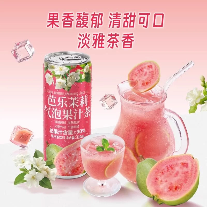 会员超市代购 DRINKSBA芭乐茉莉气泡果汁茶310ml*15清甜馥郁