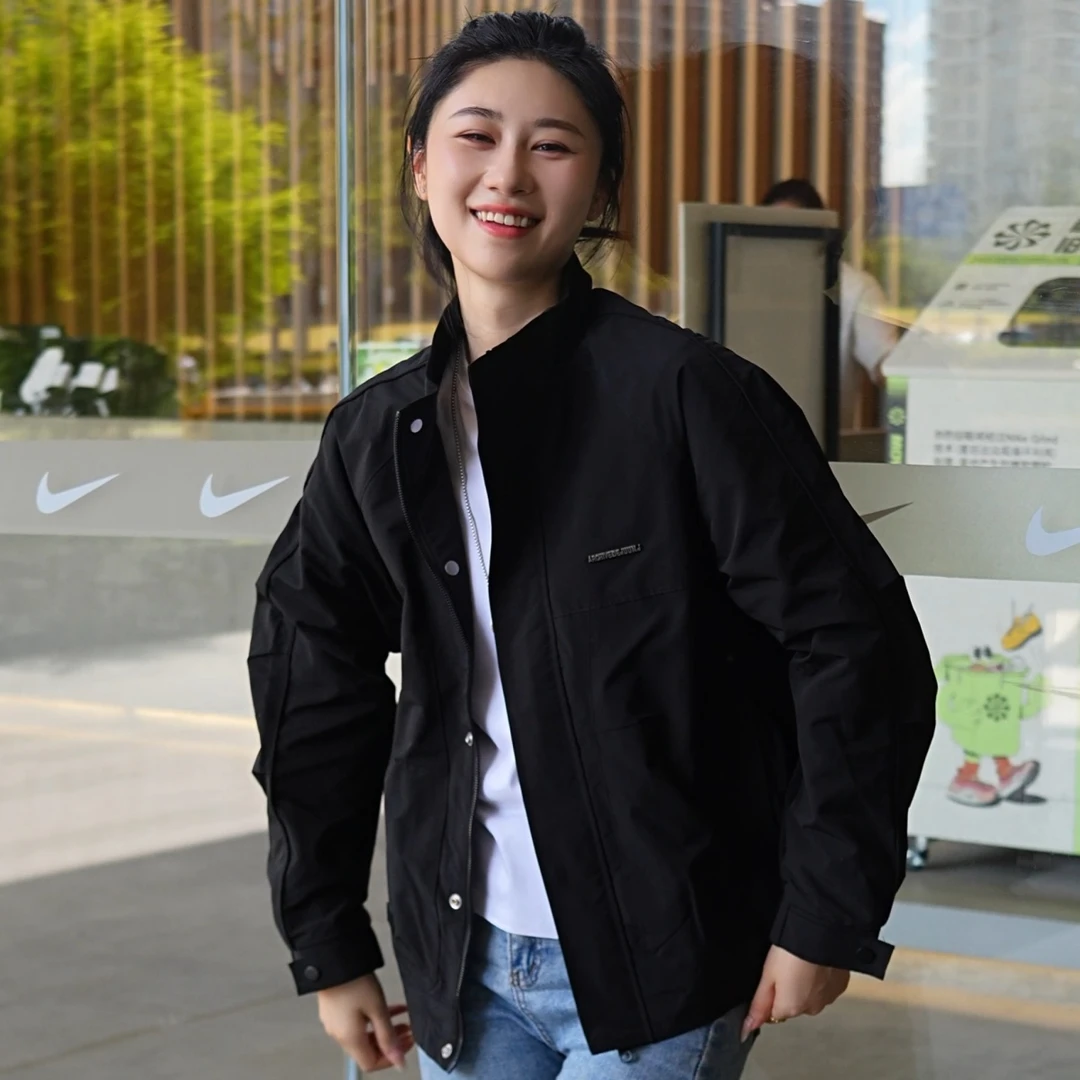 2025春秋季新款男士立领夹克简约潮流休闲帅气外套男时尚上衣