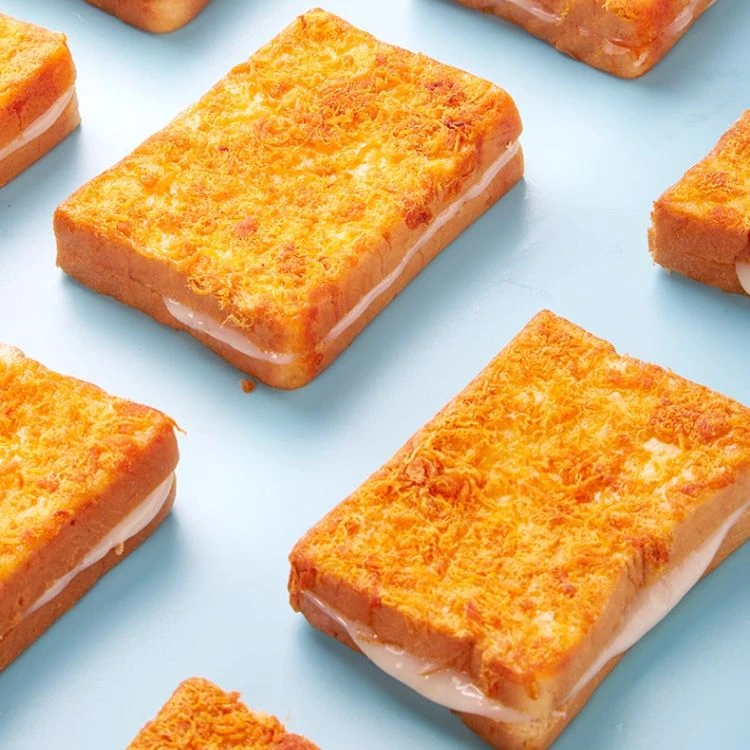 逗泥岩烧肉松吐司双层夹心面包520g