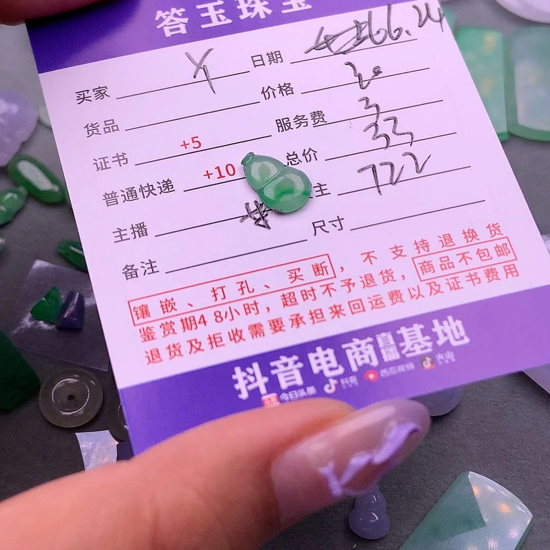 【闪购商品】翡翠挂件未镶嵌Y**i