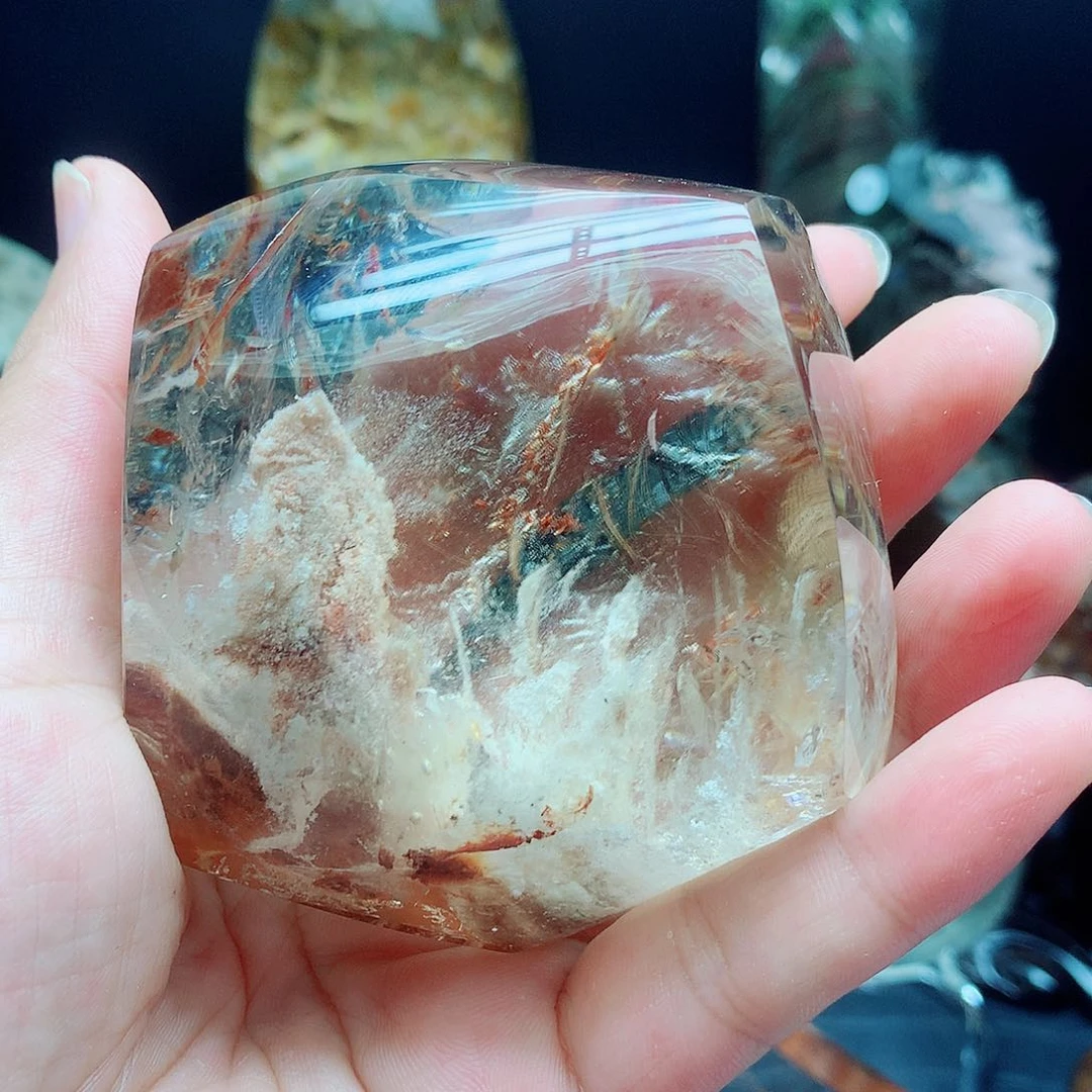 东***红水晶珠宝半成品未镶嵌