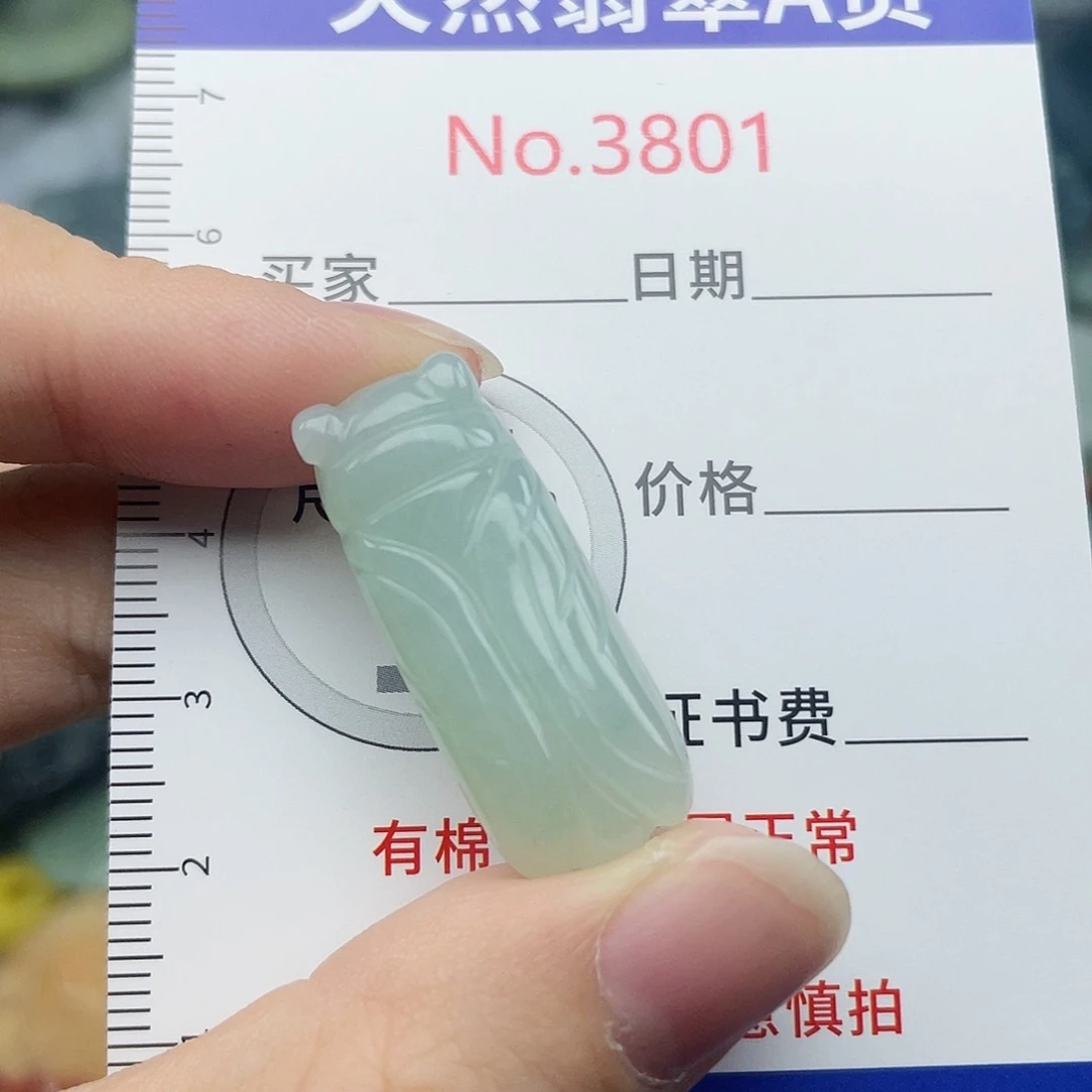 翡翠未镶嵌挂件3801