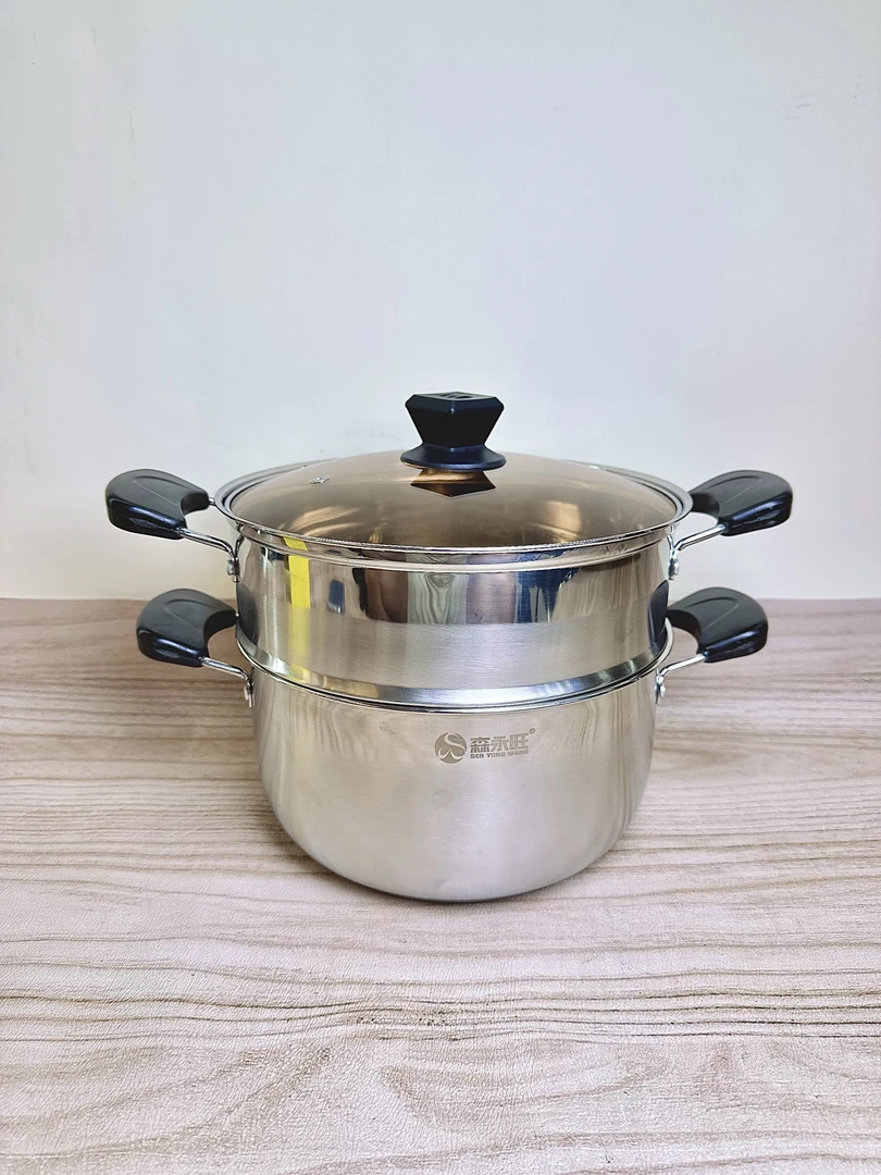 森永旺26cm汤蒸锅汤锅家用蒸锅家用煮汤蒸煮锅