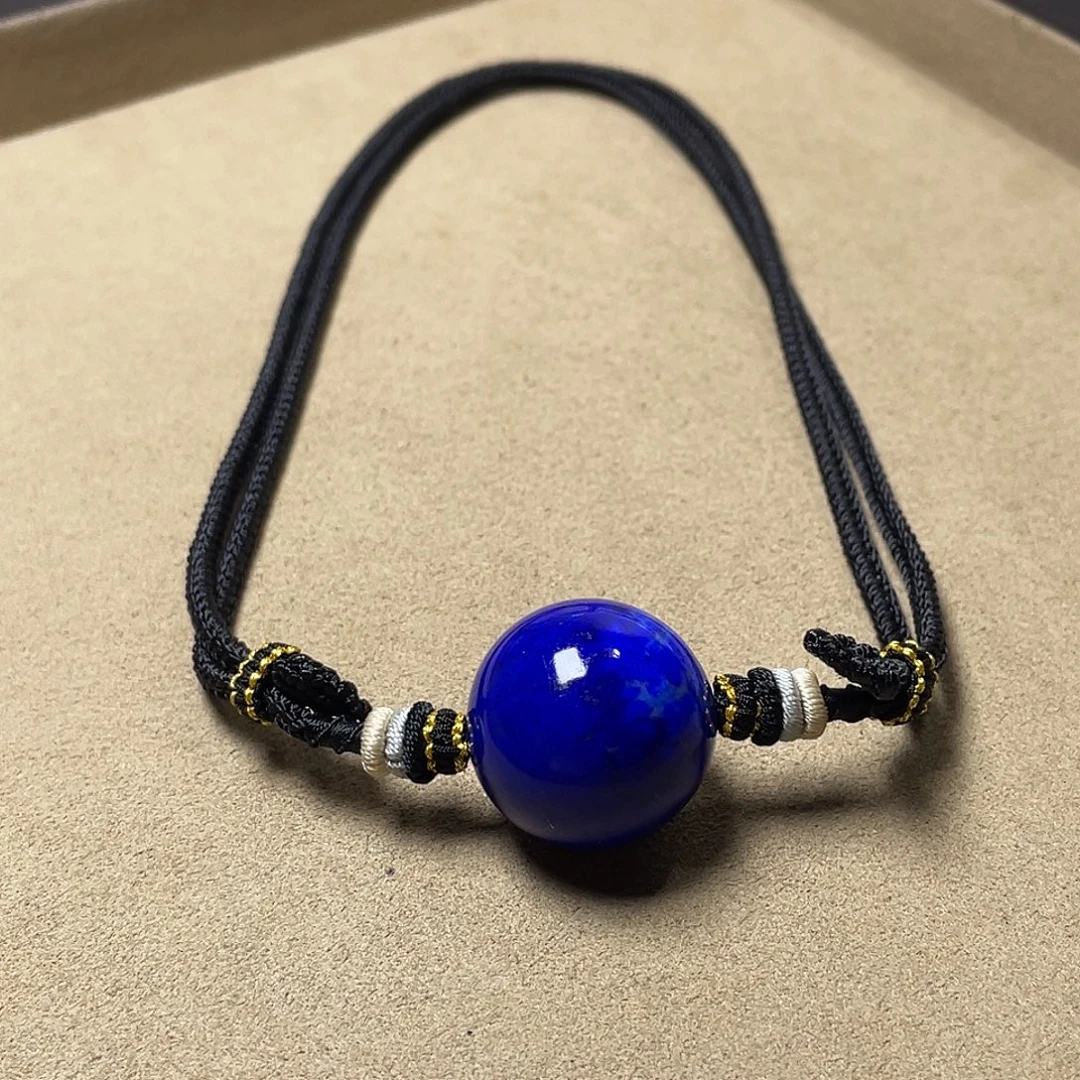 青金石未镶嵌23mm锁骨珠