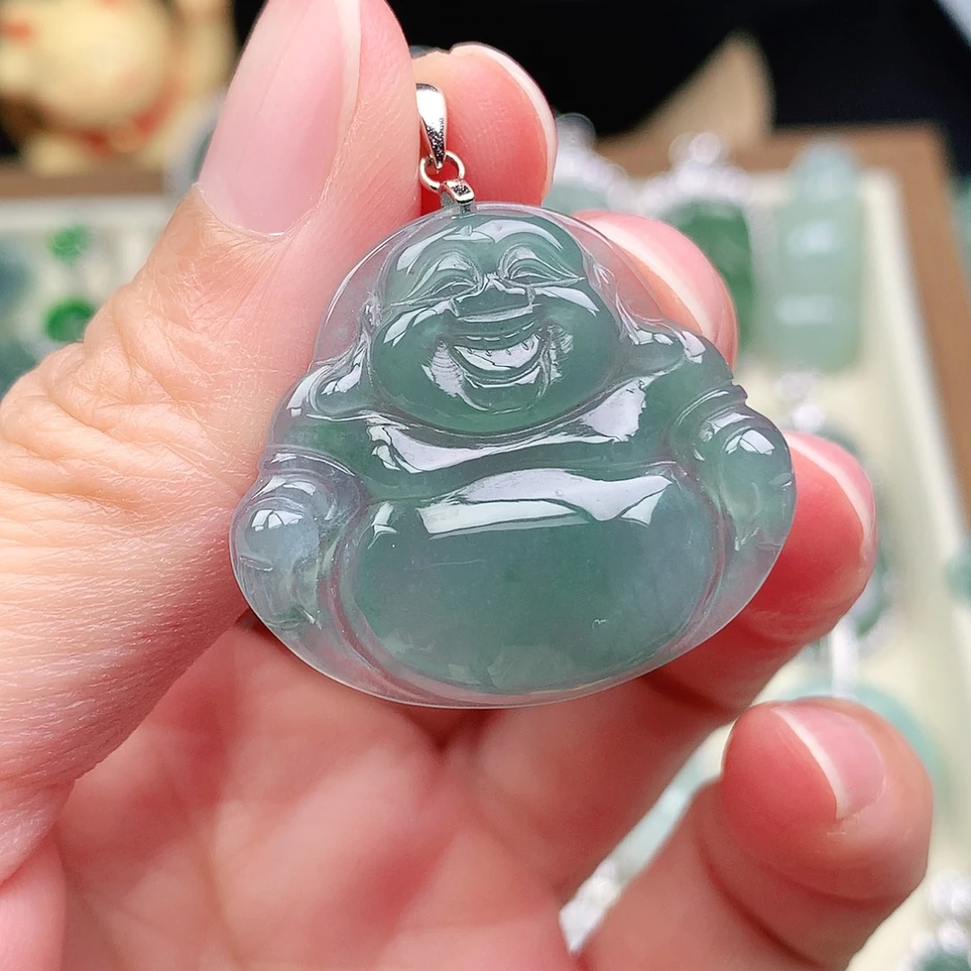 翡翠未镶嵌颈饰吊坠