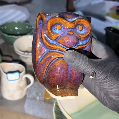 瓷片国营厂库存摆件