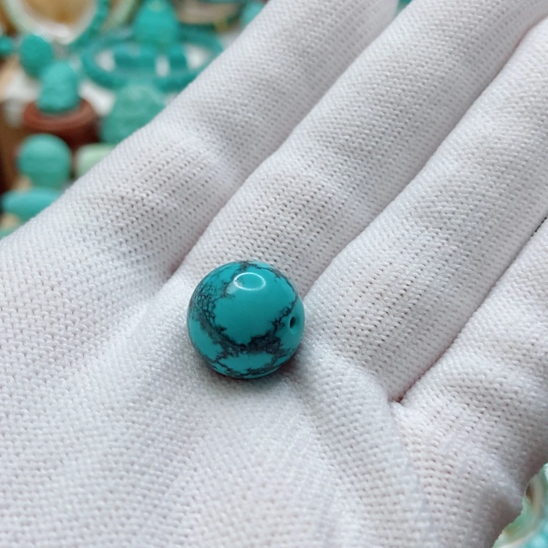 绿松石未镶嵌珠子14mm