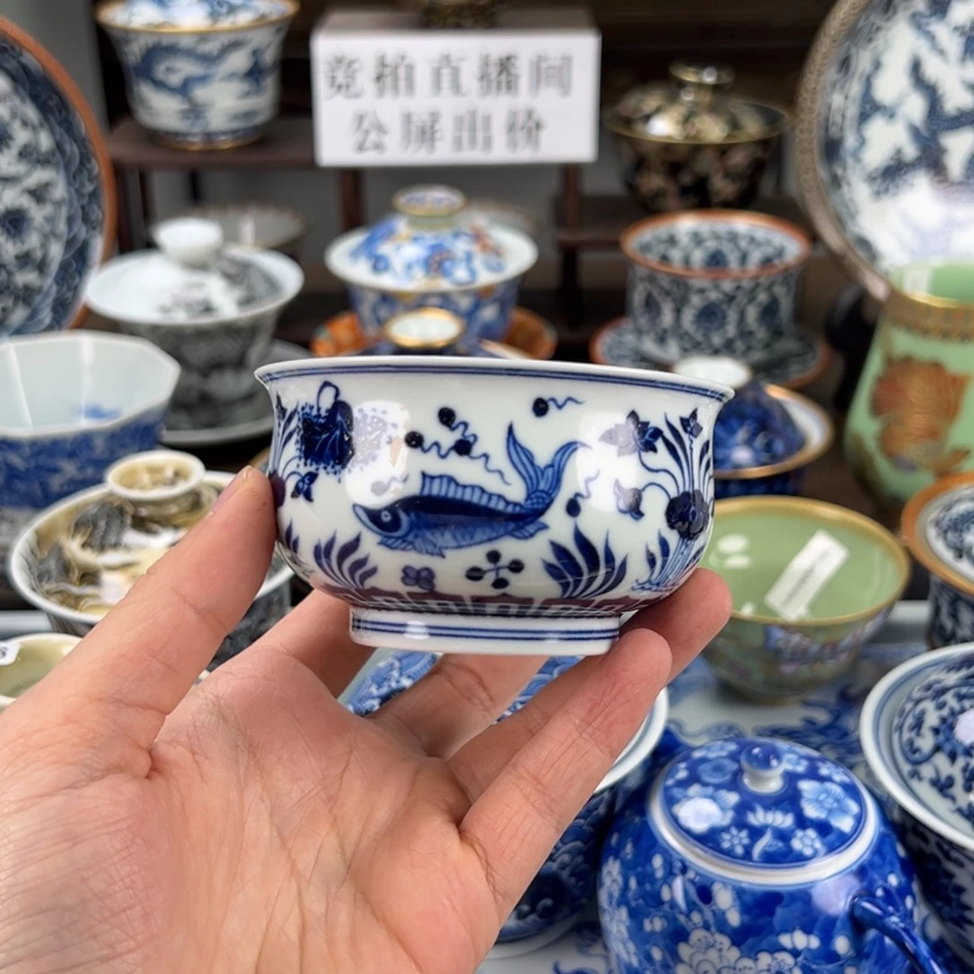 勇***前瓷片景德镇手工手绘陶瓷