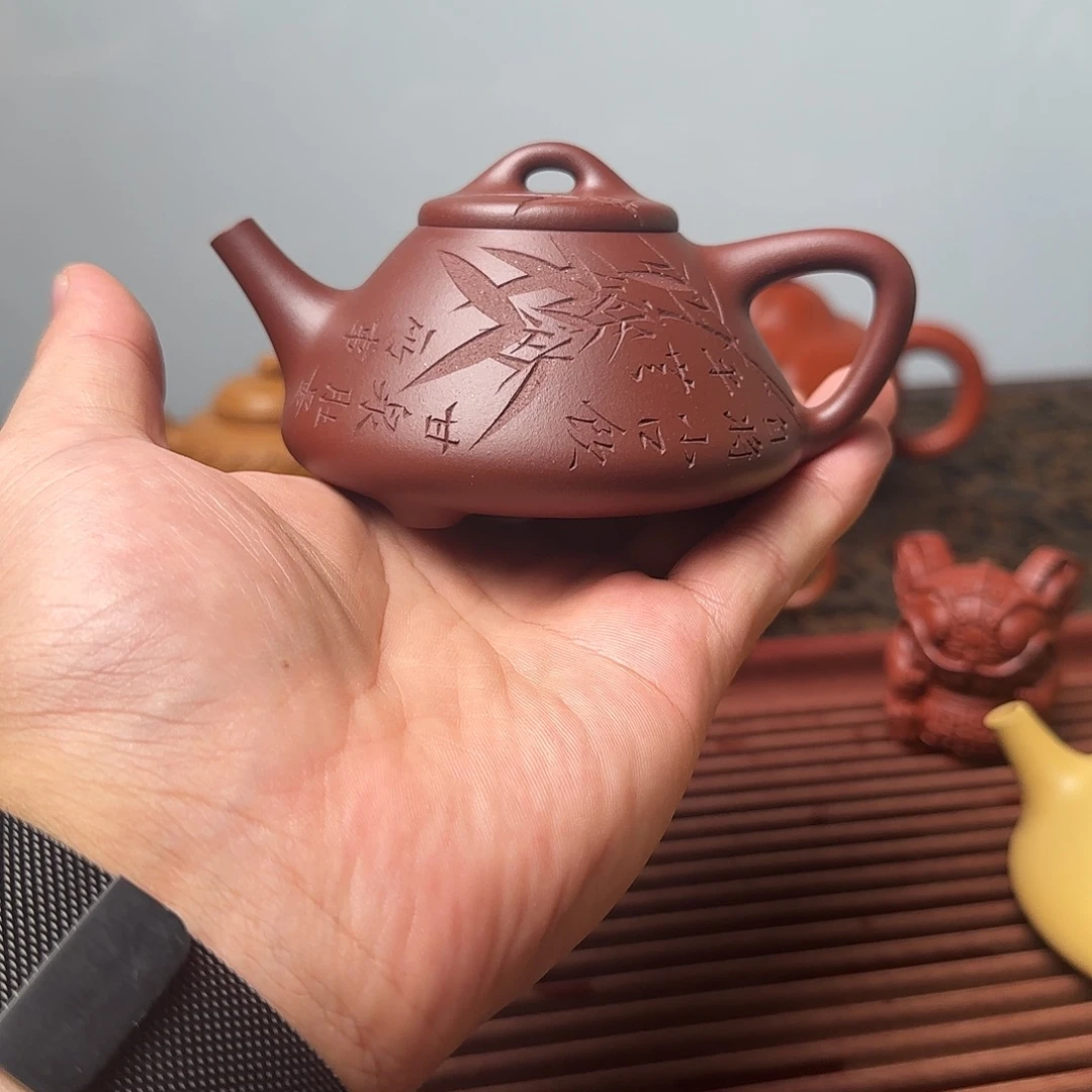 、*** 茶壶紫砂台西底子冶石瓢160cc