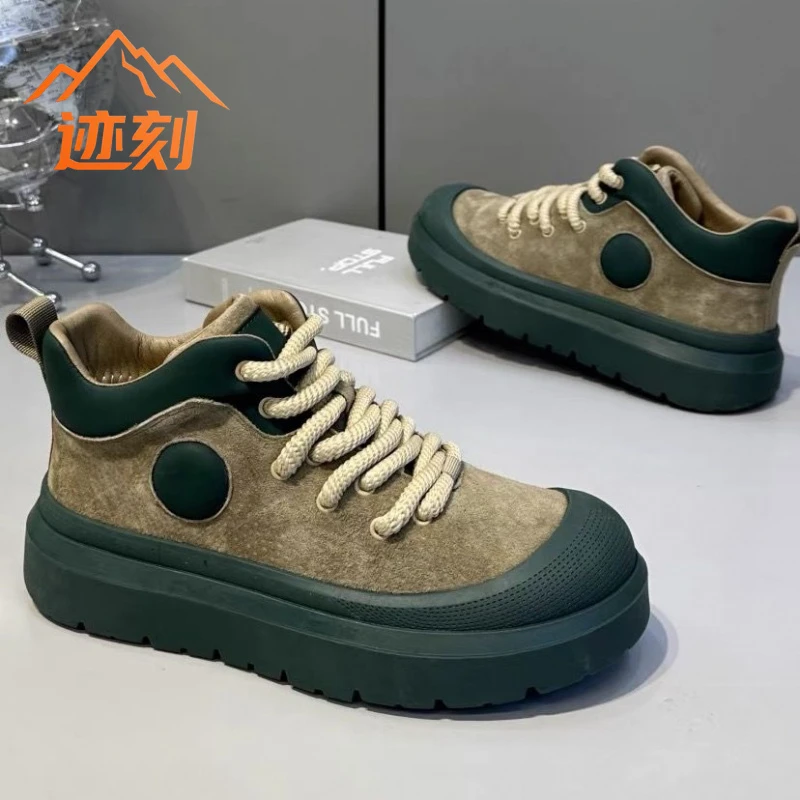 马丁靴男款冬季潮流休闲板鞋高帮复古防滑耐磨厚韩版简约痞帅显瘦