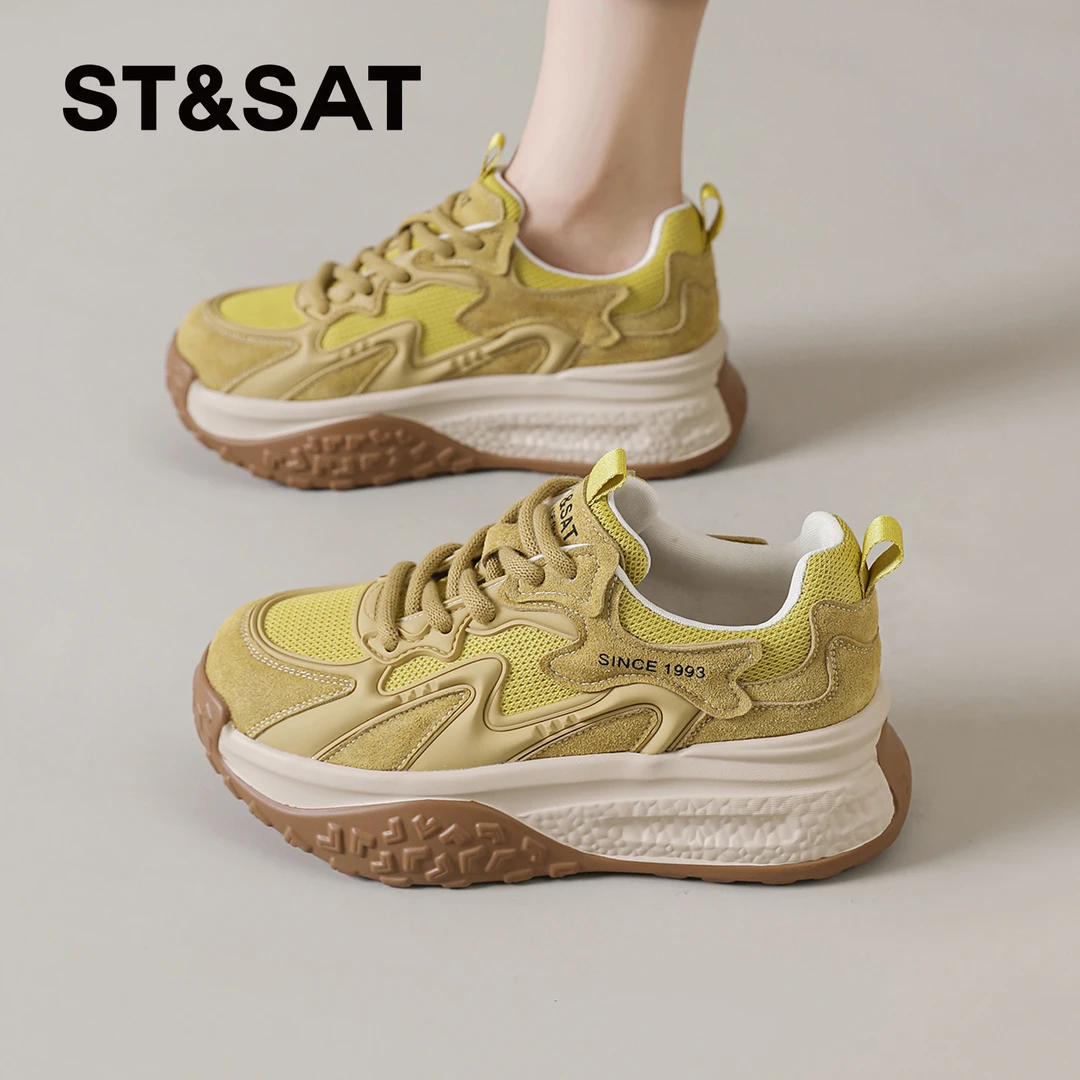 星期六爆款阿甘鞋女士2025秋季新款德训鞋软底时尚轻便休闲运动鞋