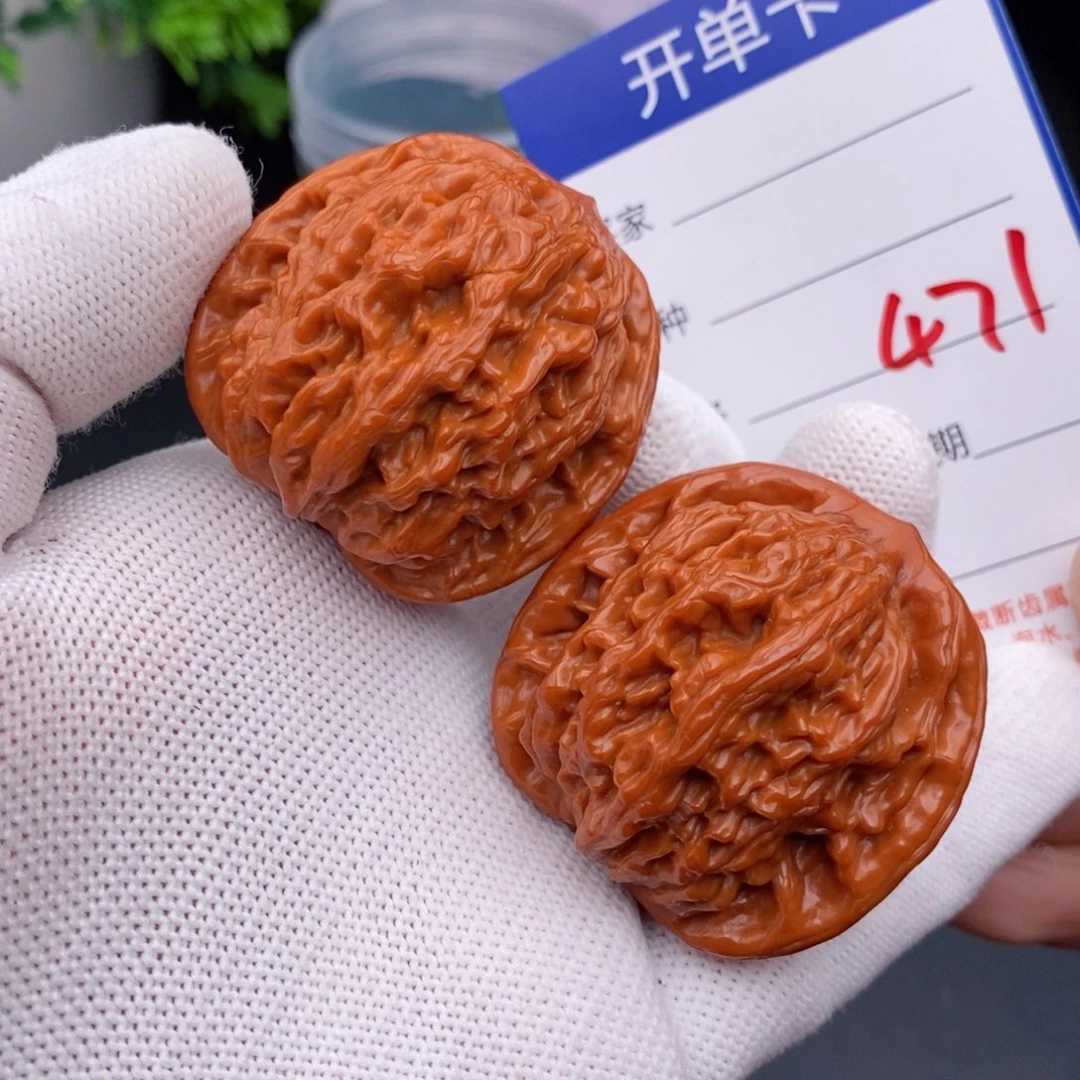 文玩核桃把件41虎头的471