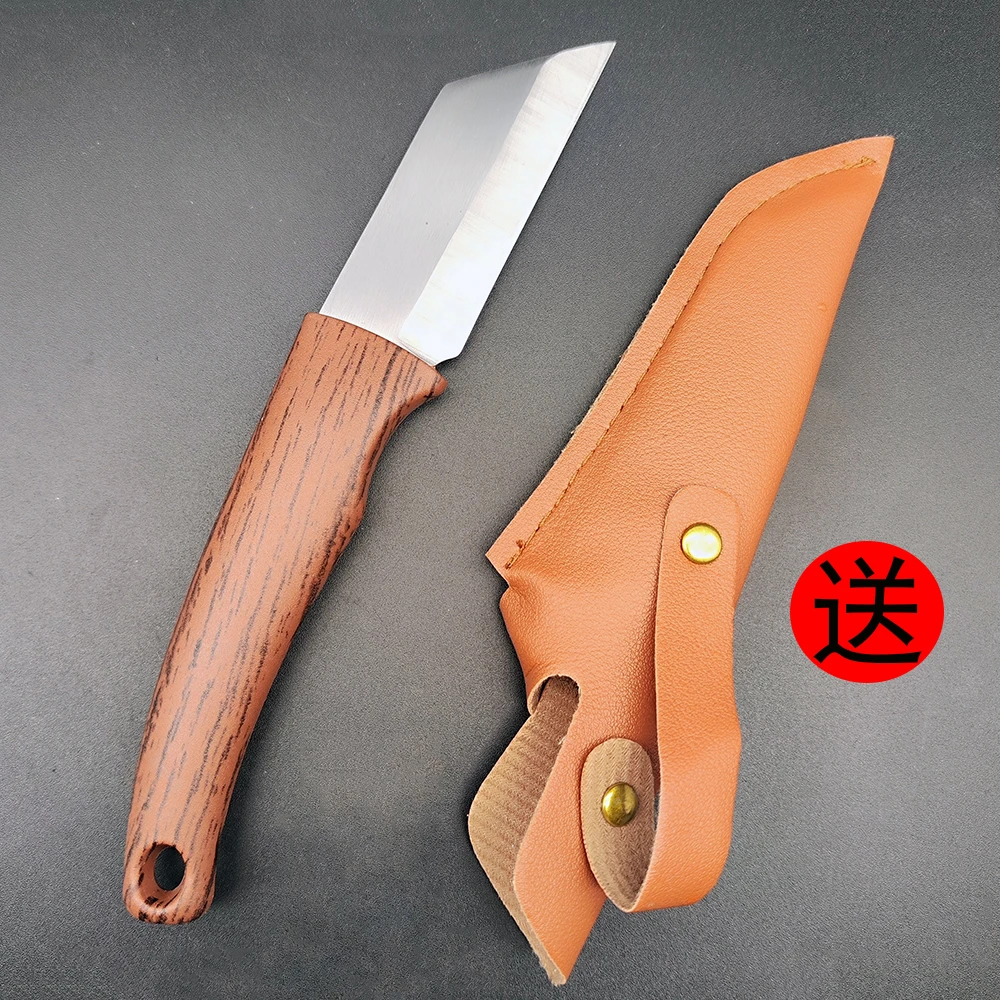 不锈钢家用水果刀手把肉刀烧烤小刀瓜果刀削皮刀便携野营牛排刀