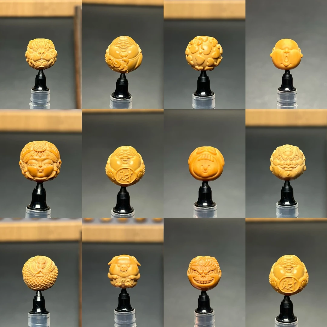 【素单颗】猴头核桃雕刻 单颗