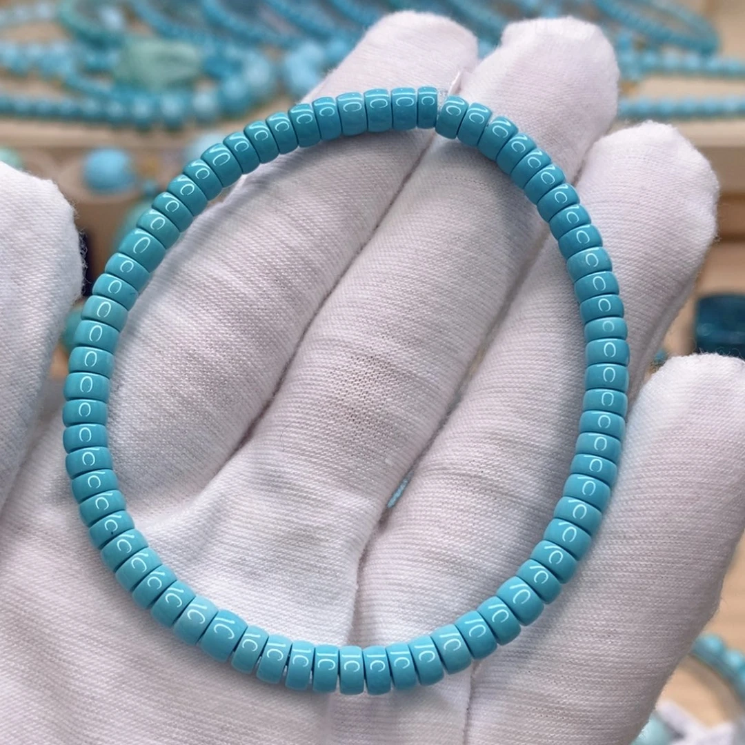 绿松石未镶嵌珠宝奇石4.6mm