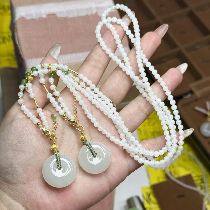 【CH】和田玉DIY项链-约3mm（多样性发其一）