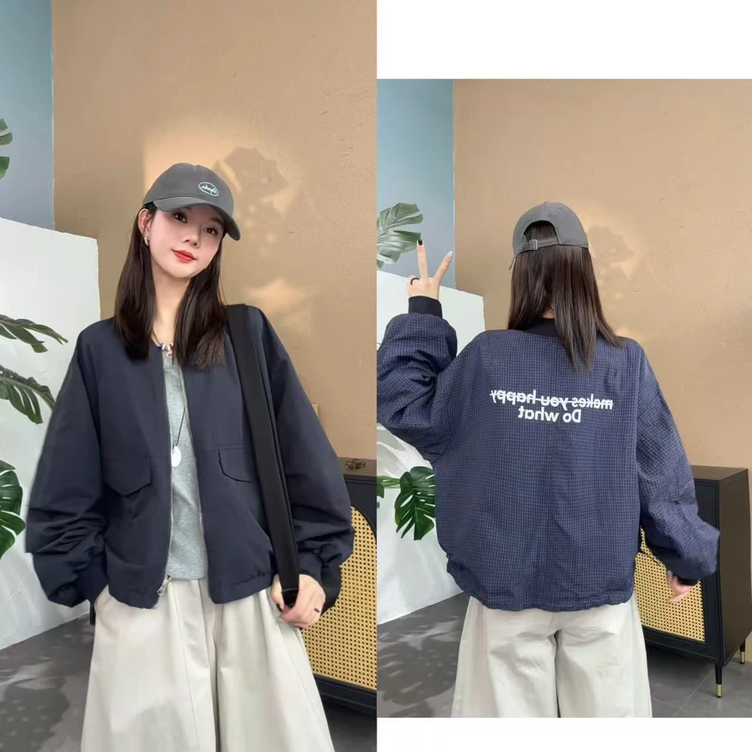 【SI MO】251300秋季新款设计款内外双面可穿棒球服外套