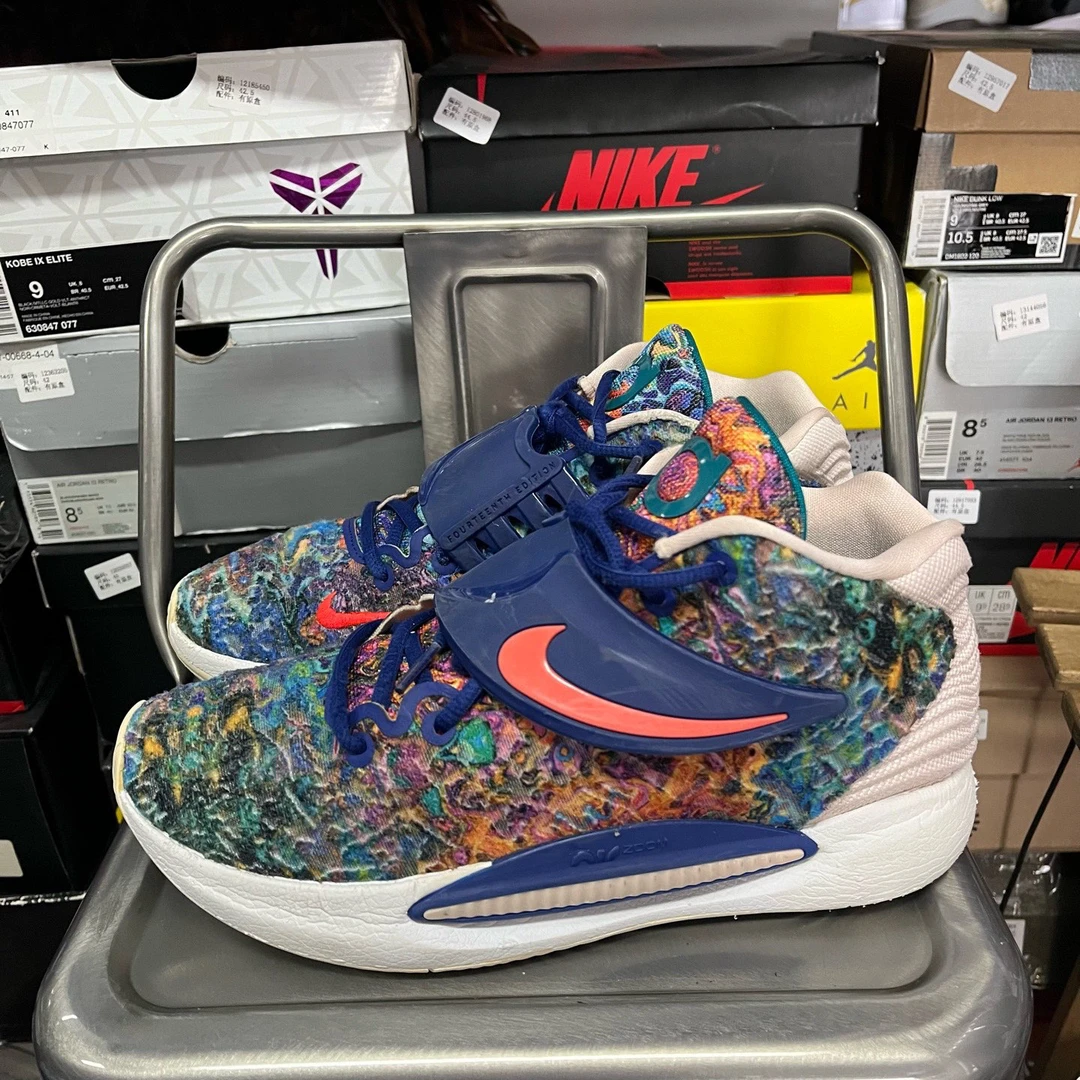 95新 MM6 42码 无原盒 kd14 杜兰特14 蓝粉 13793456