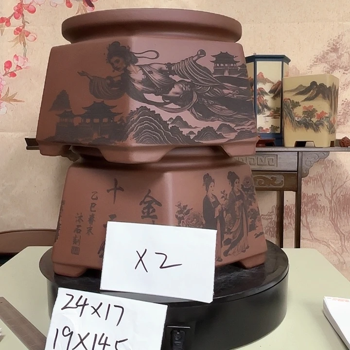 紫砂花盆紫砂花盆