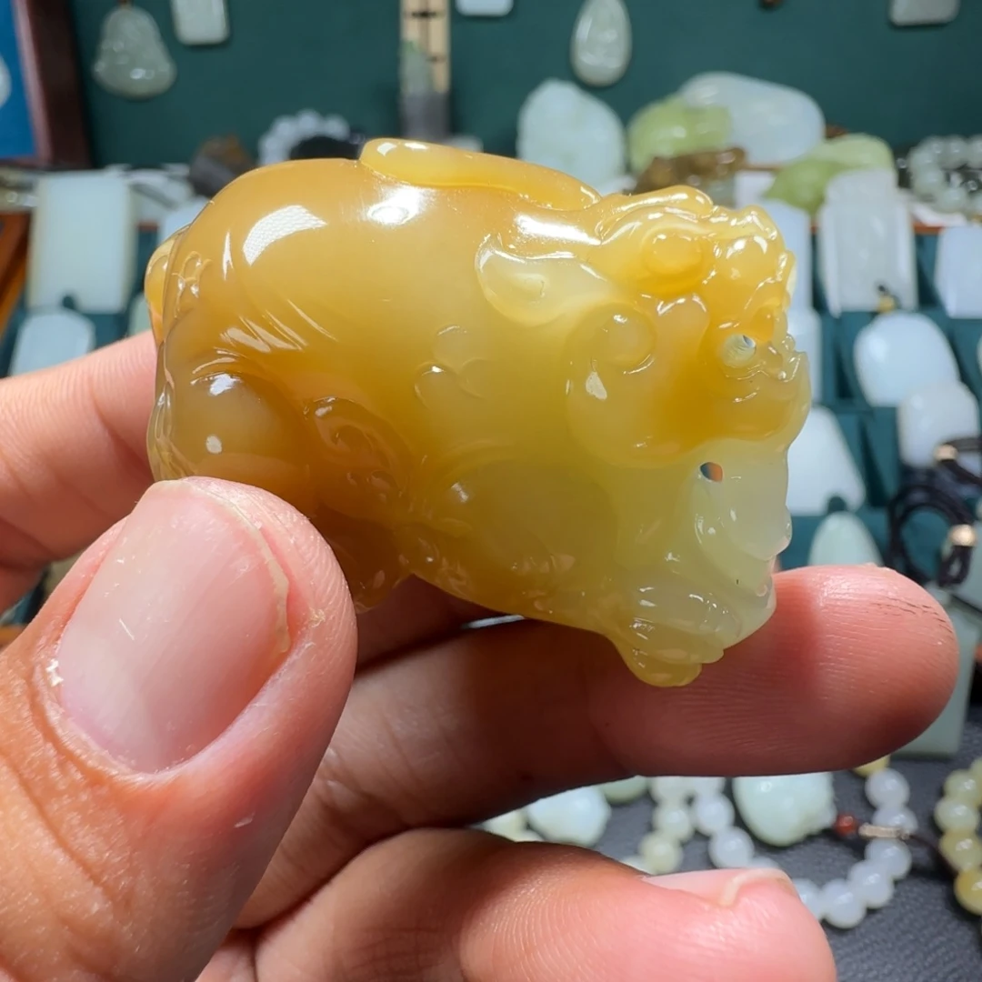 和田玉未镶嵌挂件