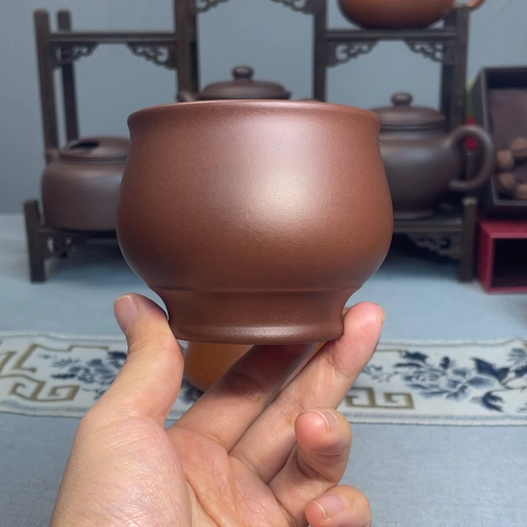 紫砂茶杯底槽清  杯子
