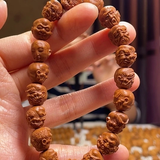 橄榄核手串/手链龙纹桃核