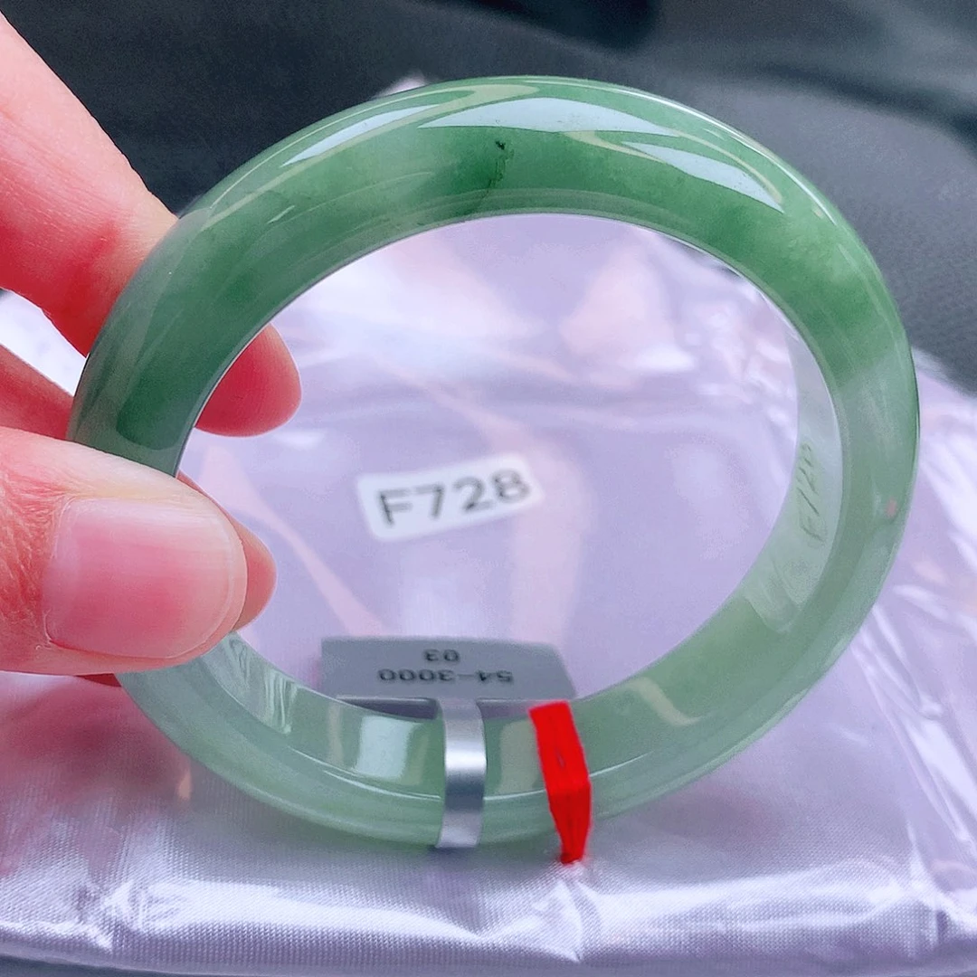 翡翠未镶嵌手镯缅甸天然a货翡翠手镯