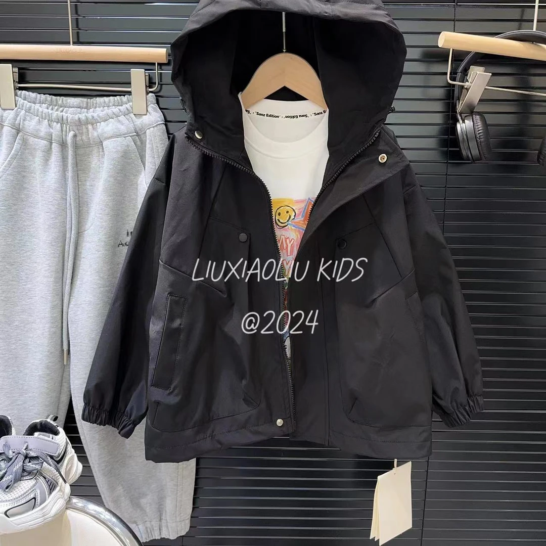 杭州六小六正版 BY LIUXIAOLIU韩版高货秋季儿童冲锋衣外套2173