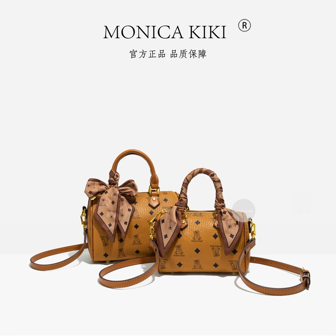 【MONICA KIKI/莫妮卡奇奇】经典复古百搭单肩斜跨包小熊枕头包