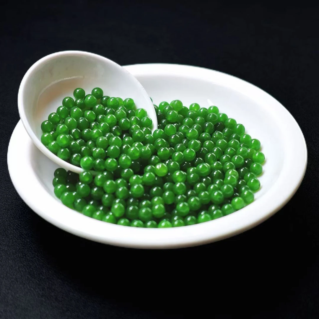 【散珠批发】W30菠菜绿4MM*120颗