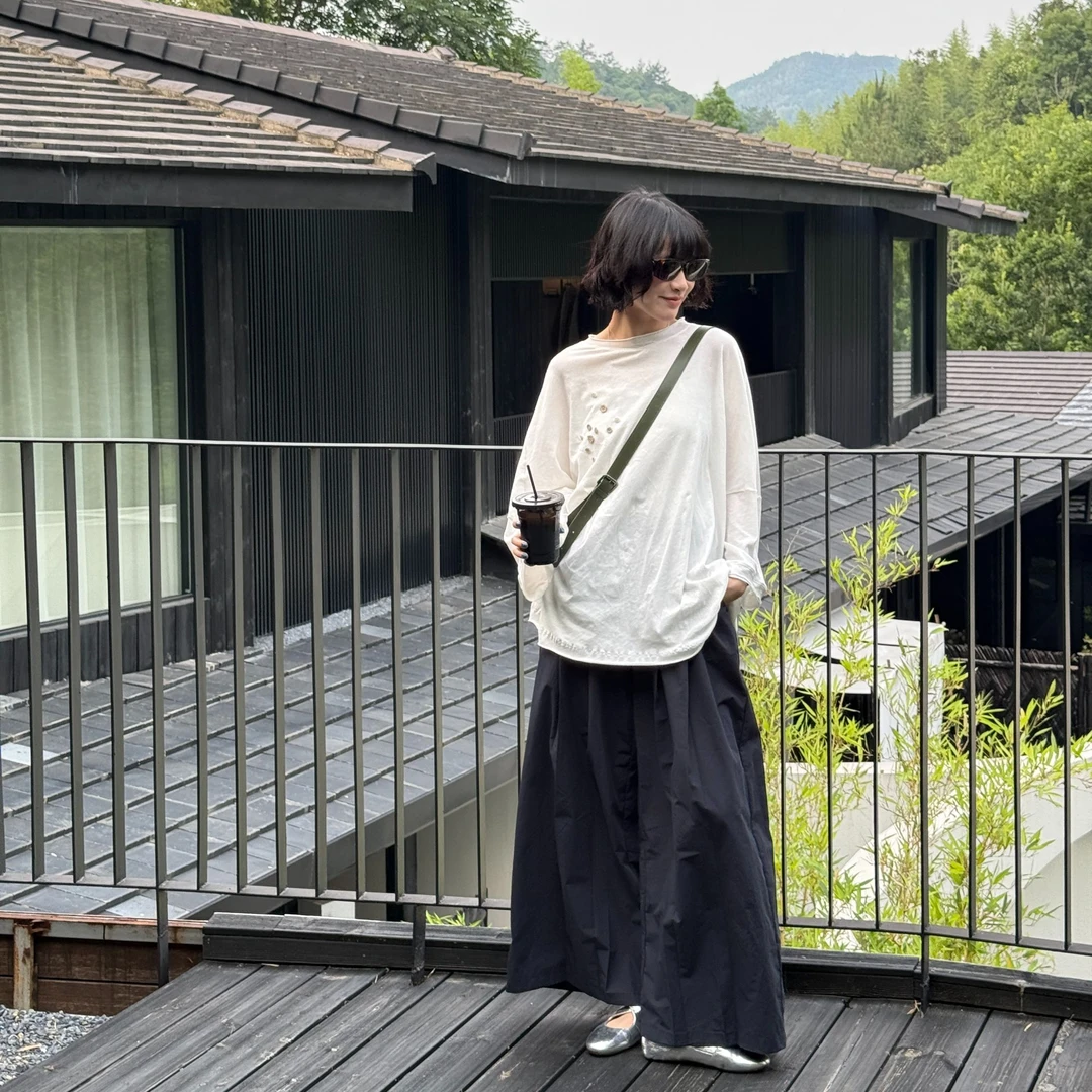 S.SHUi 设计师不规则扣定制款宽松舒适大版型T恤