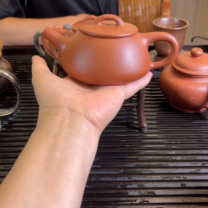 茶壶紫砂静**亮全手工彭年石瓢