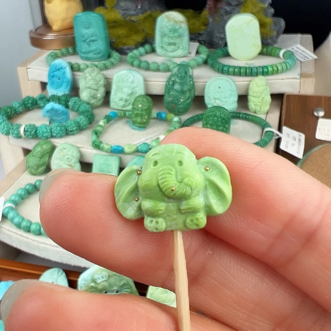 绿松石未镶嵌主播万珍