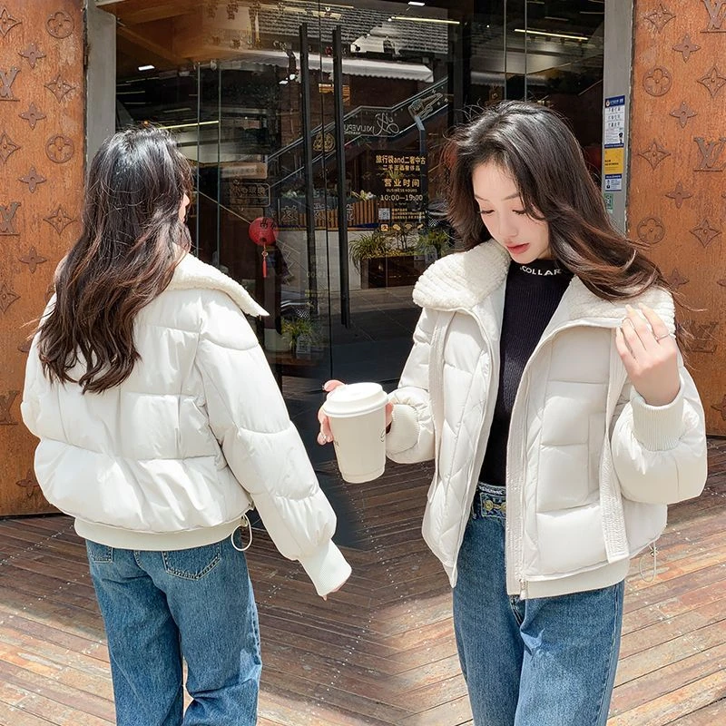短款棉服小个子冬季棉衣新款韩版加厚面包棉袄女时尚翻领外套