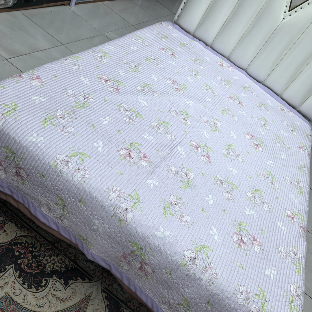 莫小柔宽边床盖《夏百合》2米✕2.3米