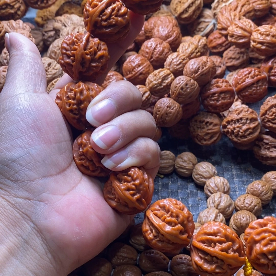 啦***长文玩核桃吊坠粗筋爱心