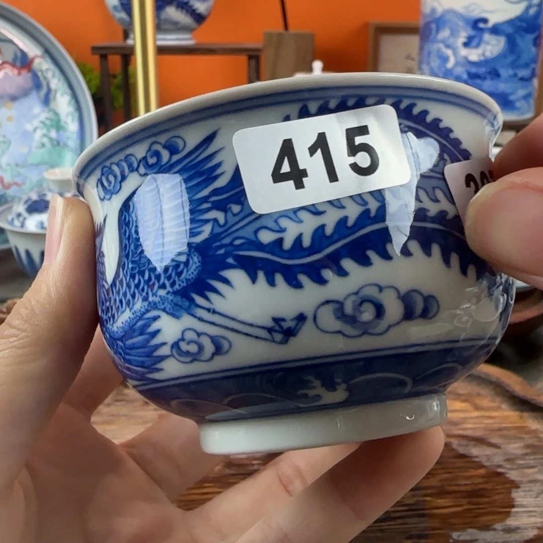 瓷片景德镇手绘青花茶器397
