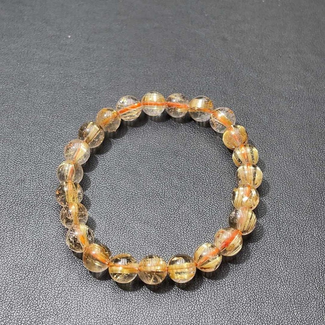 柚***闹发晶手串未镶嵌水灵