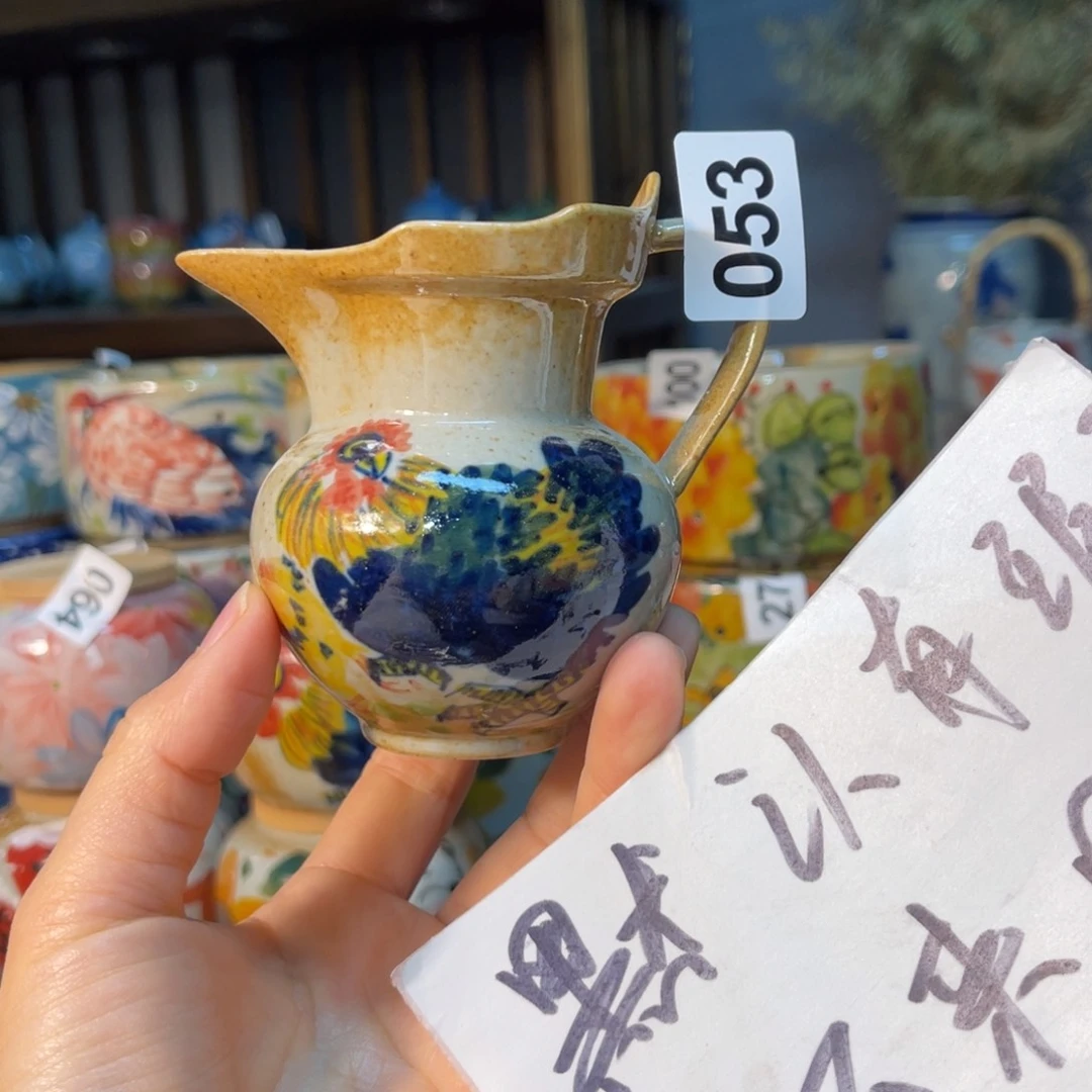 杯素浅陶瓷手工手绘