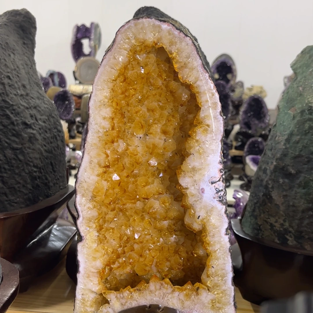 紫晶摆件未镶嵌水晶