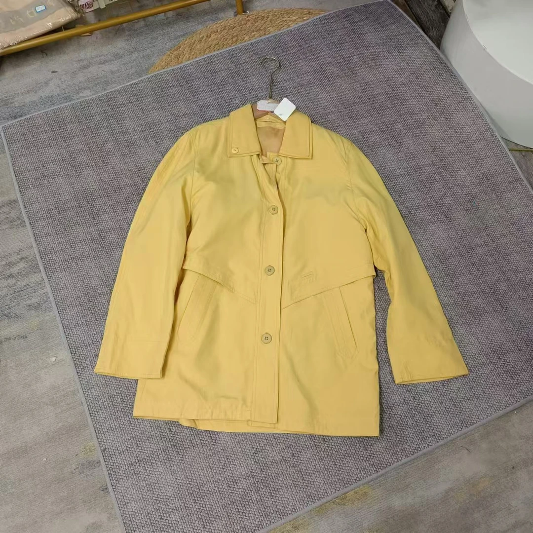 唯琳剪标   8仓B5-9-2455款   明黄色翻领外套7