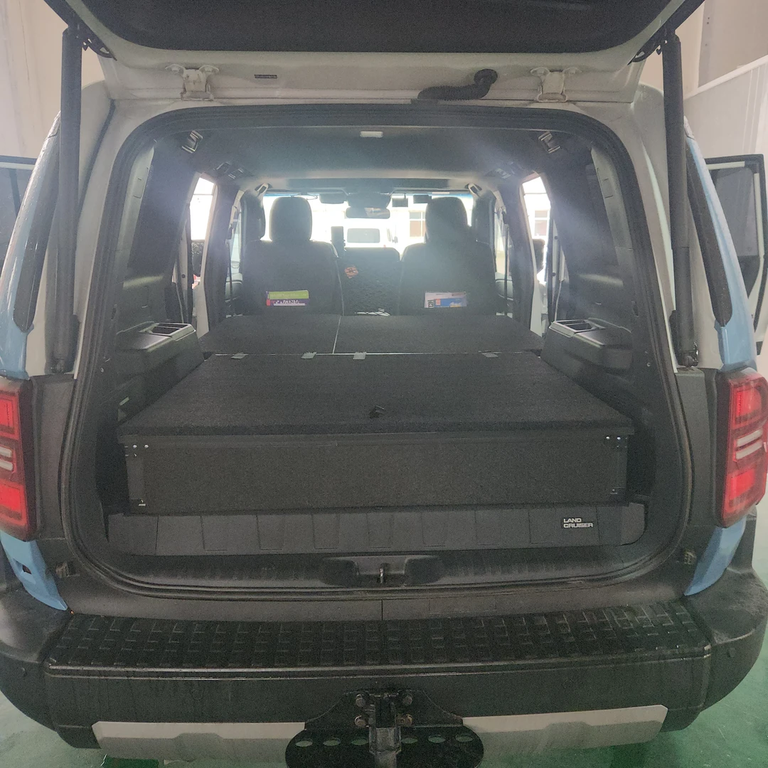 丰田普拉多新霸道LC250五座车魔盒床车改装定制多功能收纳箱置物