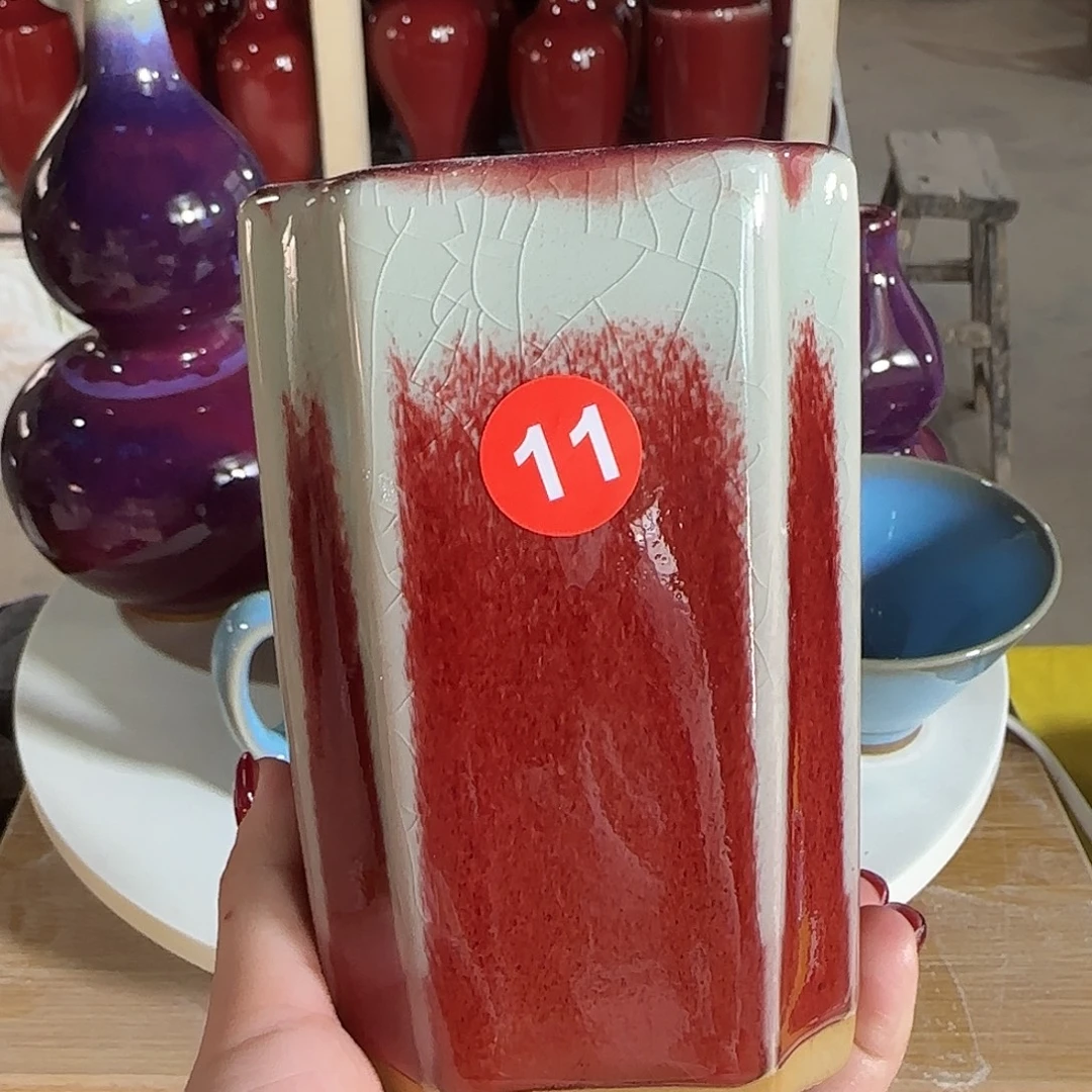 摆件陶郑家钧窑摆件